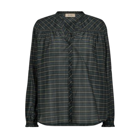 Mos Mosh MOS MOSH Blouse MMBenedetta ombergrijs / donkergroen