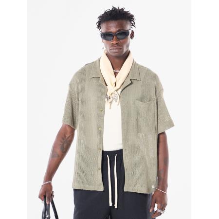 VAMOS CLO Overhemd olijfgroen