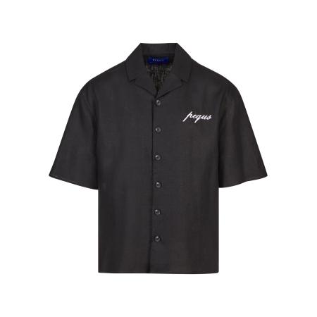 Pequs Pequs Overhemd zwart / wit