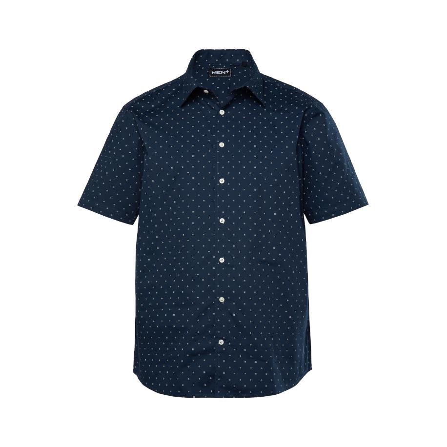 men plus Men Plus Overhemd navy / wit -