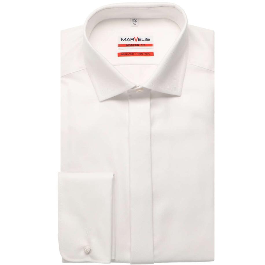 Marvelis Gala shirt ecru, Effen Wit