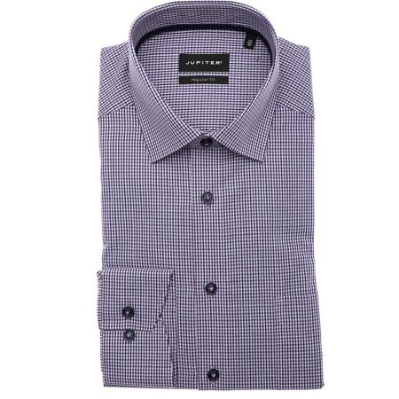 Jupiter Overhemd paars, Ruit