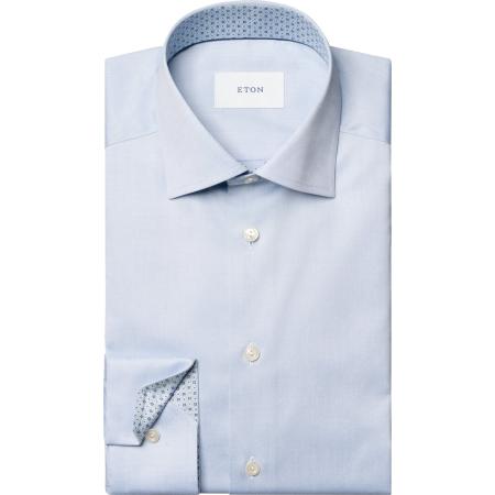 ETON Overhemd lichtblauw, Effen