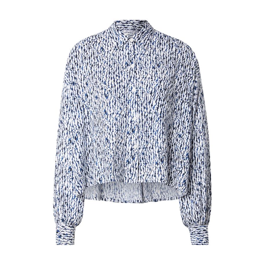 LTB LTB Blouse KATERA blauw / zwart / wit -