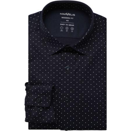 Marvelis Performance Jersey shirt marine, Bedrukt