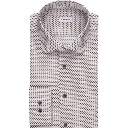 Seidensticker Overhemd grijs, Bedrukt