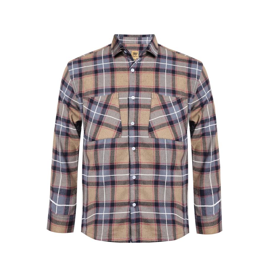 Campus Sutra Campus Sutra Overhemd Zinnia bruin / grijs / zwart / wit -