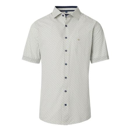 Redmond Casual Overhemd Korte mouw groen