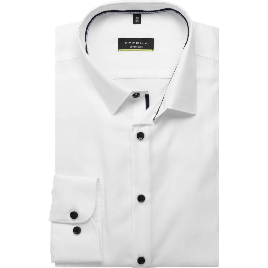 ETERNA Overhemd wit, Effen Wit