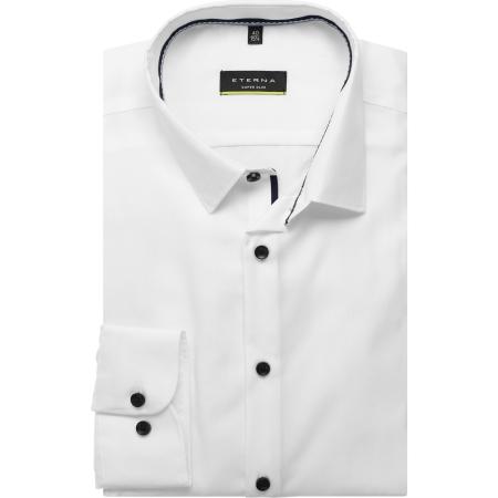 ETERNA Overhemd wit, Effen