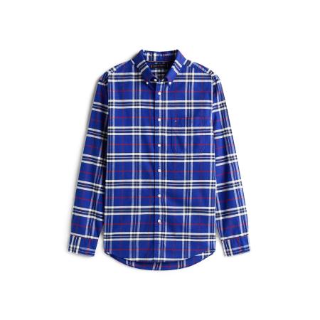 Tommy Hilfiger TOMMY HILFIGER Overhemd blauw / bloedrood / wit