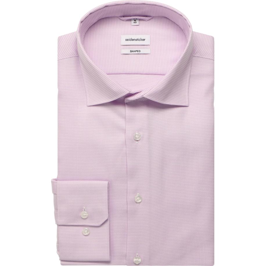 Seidensticker Overhemd lila, Effen Paars