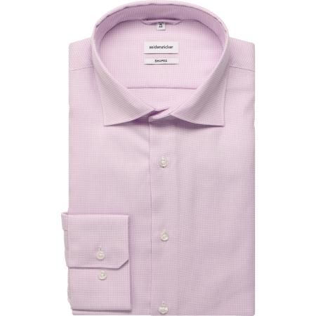 Seidensticker Overhemd lila, Effen