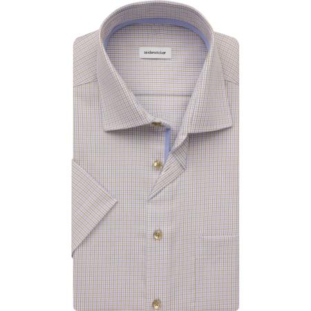 Seidensticker Overhemd Korte mouw zand