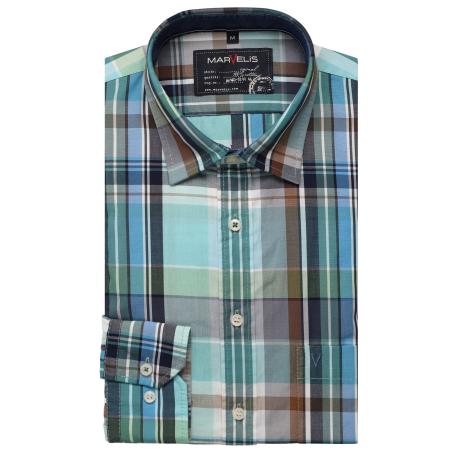 Marvelis Casual Overhemd groen, Ruit