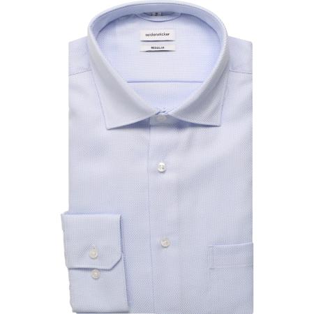 Seidensticker Overhemd lichtblauw, Motief