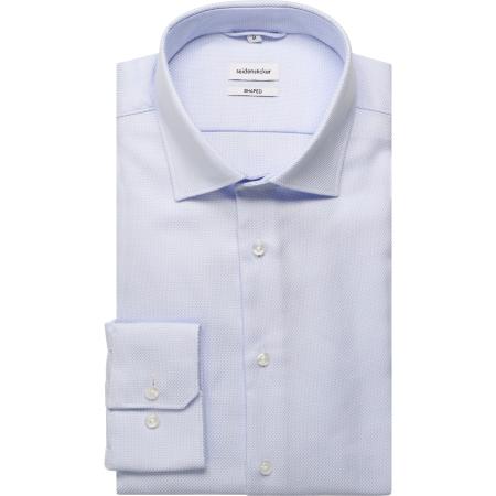 Seidensticker Overhemd lichtblauw, Motief