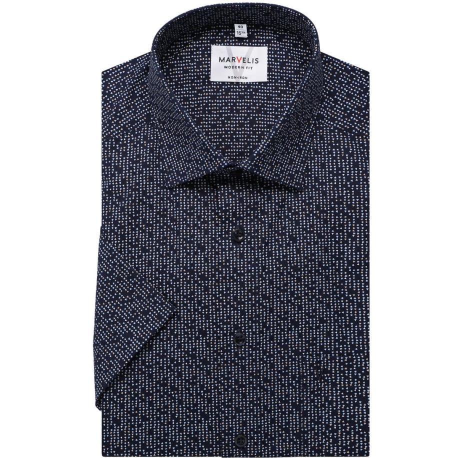 Marvelis Overhemd Korte mouw beige Bruin