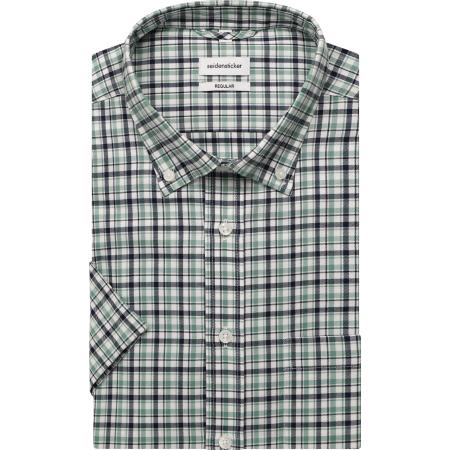 Seidensticker Overhemd Korte mouw groen