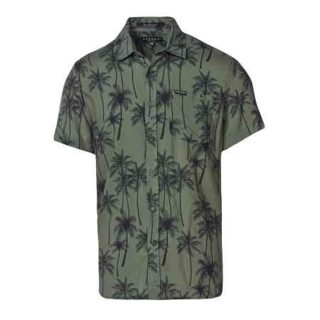 KOROSHI KOROSHI Overhemd kaki / zwart