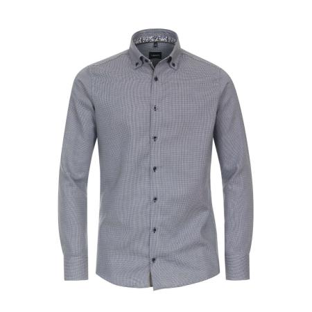 Venti Overhemd blauw, Pied De Poule