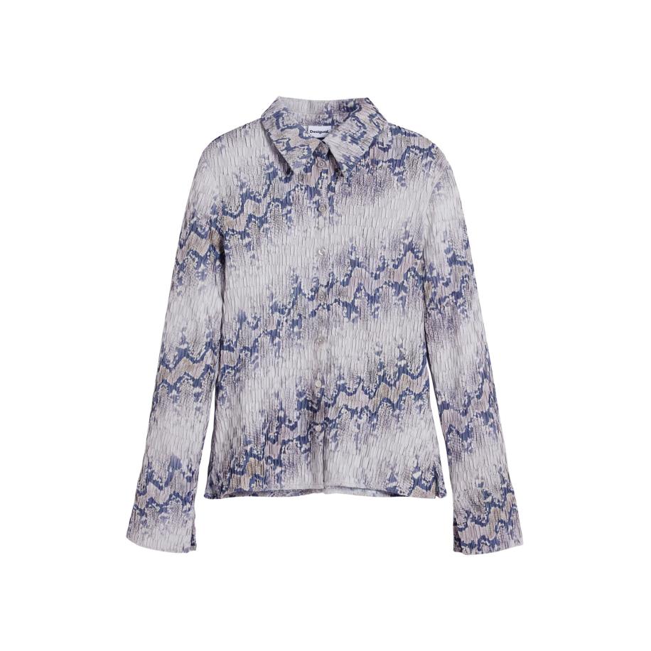 Desigual Desigual Blouse chocoladebruin / sering / violetblauw / pastellila -