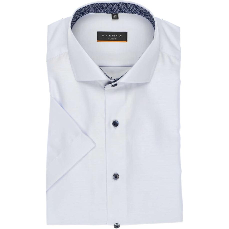 ETERNA Overhemd Korte mouw lichtblauw Blauw