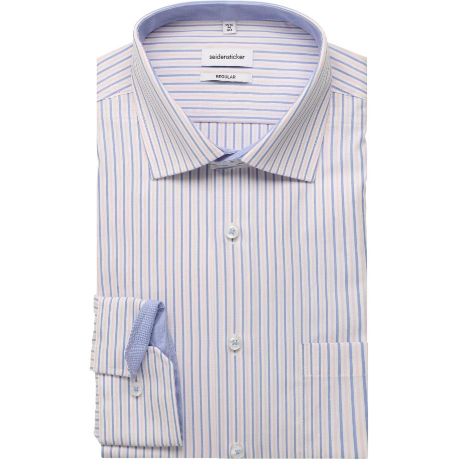 Seidensticker Overhemd roze, Gestreept Roze