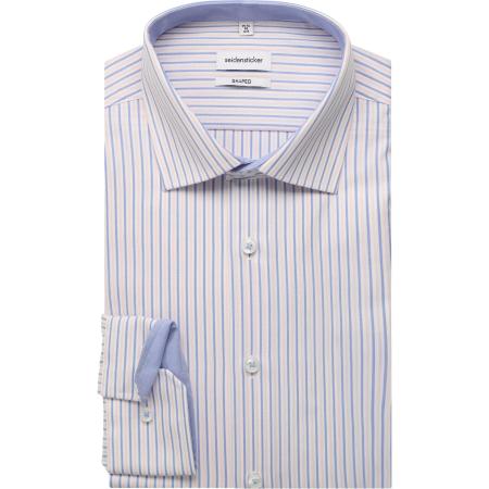 Seidensticker Overhemd roze, Gestreept