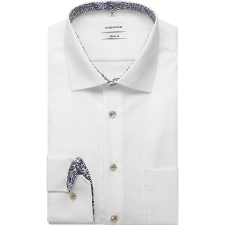 Seidensticker Overhemd wit, Effen