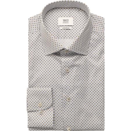 ETERNA 1863 Overhemd hemelsblauw, Bedrukt