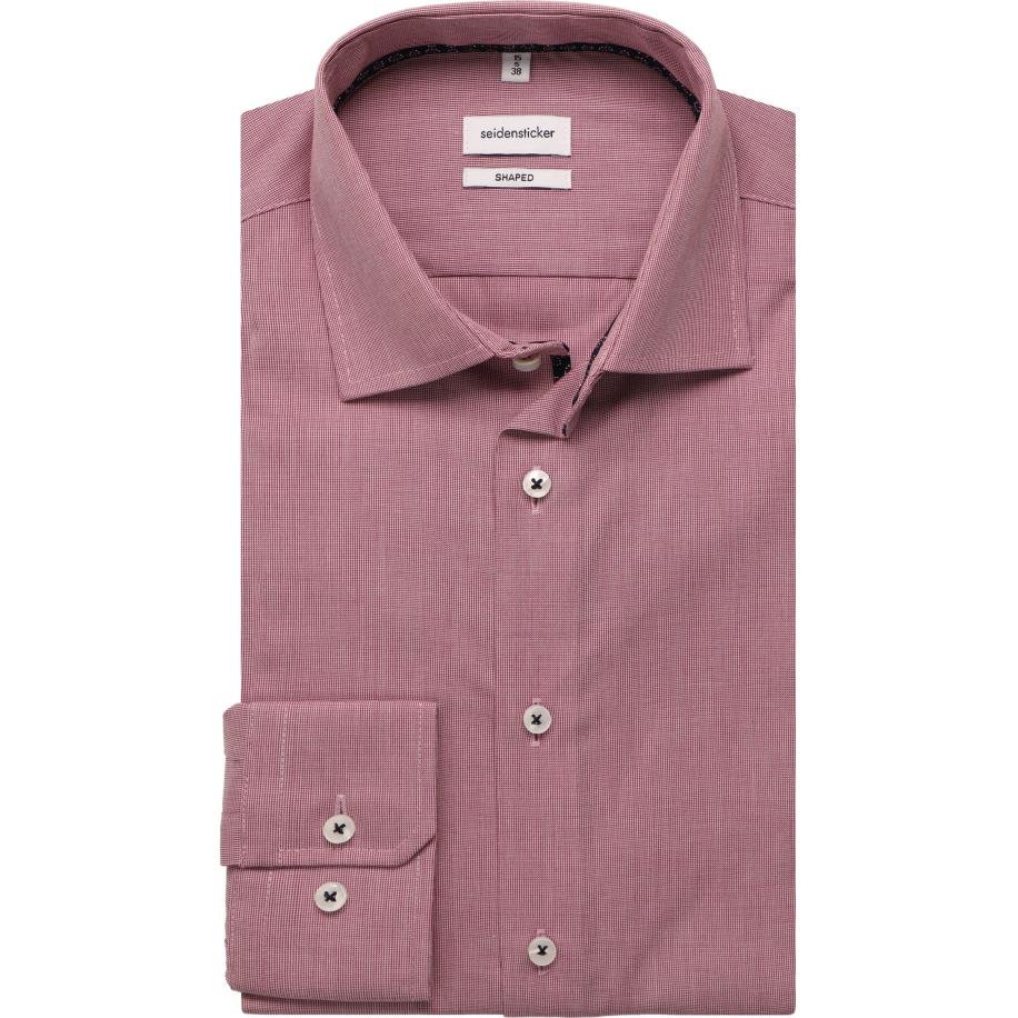 Seidensticker Overhemd roze, Gestructureerd Roze