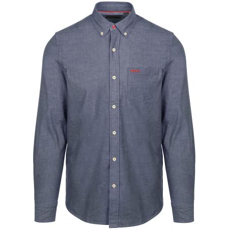 NZA Overhemd James Twill Navy