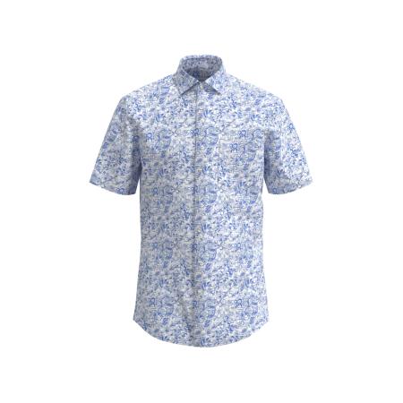 Seidensticker SEIDENSTICKER Overhemd lichtblauw / wit gemêleerd