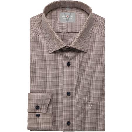 Marvelis Overhemd bruin, Ruit
