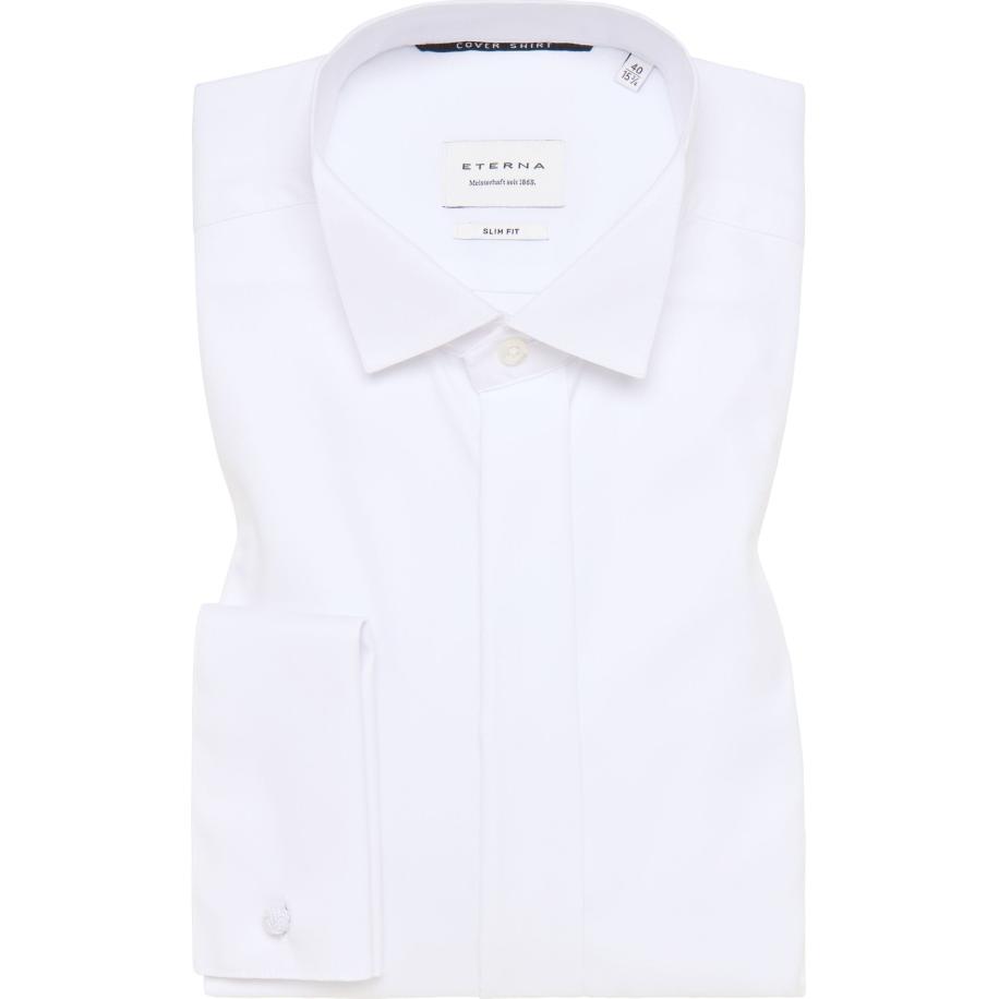 ETERNA Cover Shirt Gala shirt wit, Effen Wit