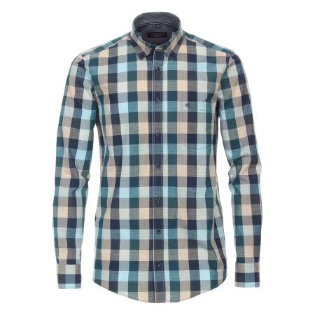Casa Moda Overhemd blauw, Ruit