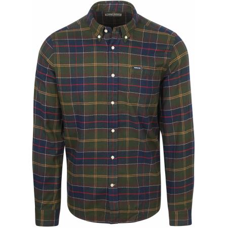 Barbour Kyeloch Overhemd Ruit Donkergroen
