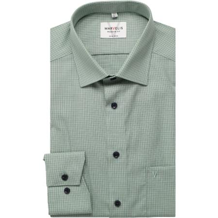 Marvelis Overhemd groen, Ruit