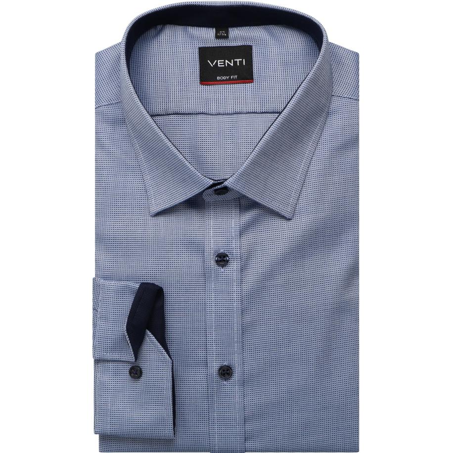 Venti Overhemd ML7 (72CM+) blauw Blauw