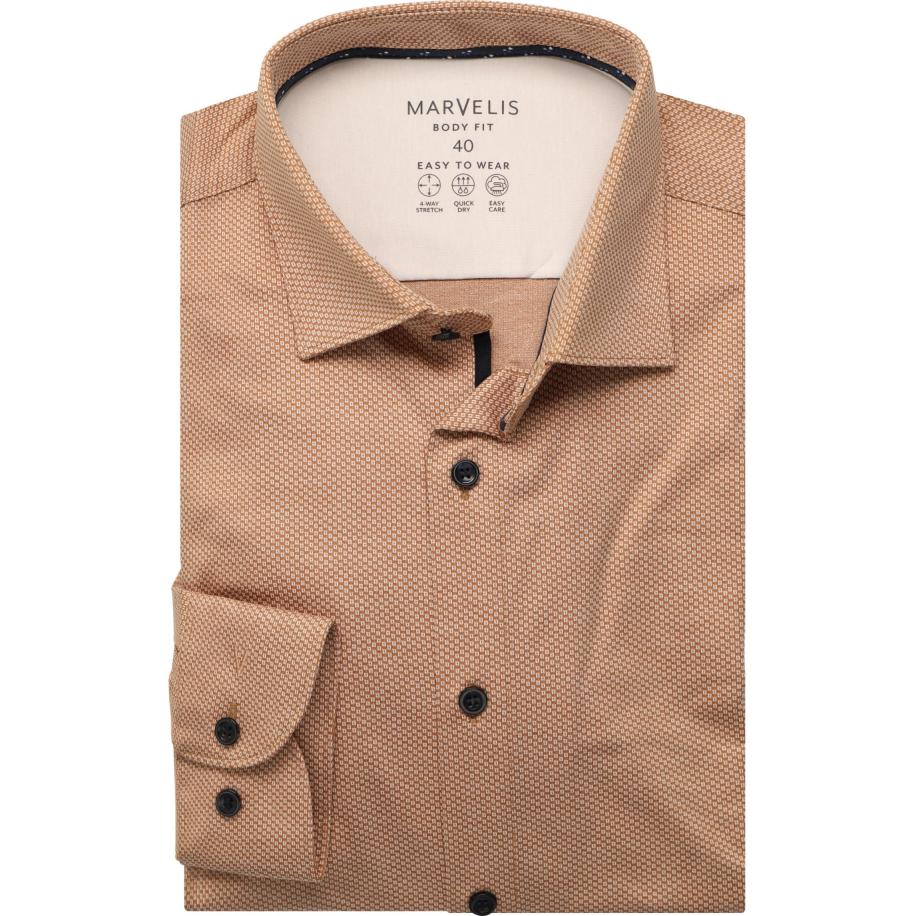Marvelis Performance Jersey shirt caramel, Faux-uni Bruin