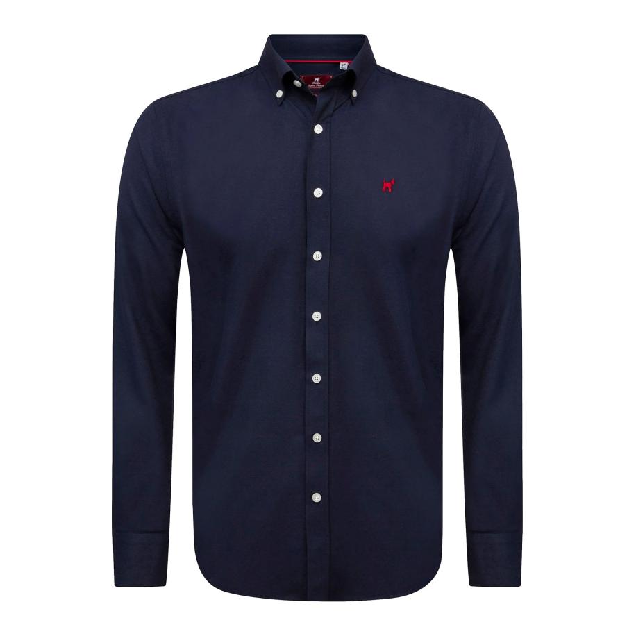 Williot Williot Overhemd navy / rood -
