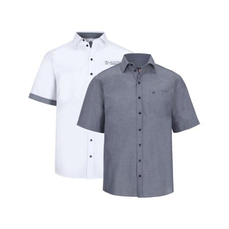 jan vanderstorm Jan Vanderstorm Overhemd Evin blauw / wit