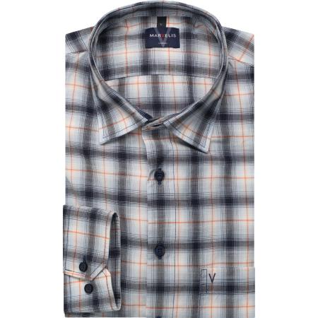 Marvelis Casual Overhemd marine, Ruit