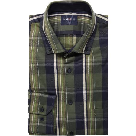 Marvelis Casual Overhemd groen, Ruit