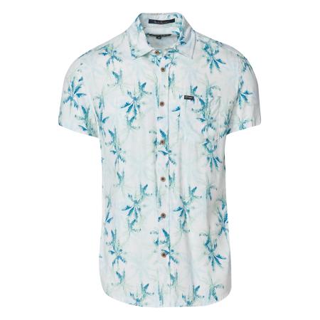 KOROSHI KOROSHI Overhemd royal blue/koningsblauw / lichtgrijs / pastelgroen / wit