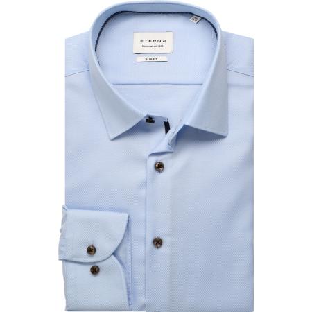 ETERNA Overhemd ML6 (vanaf 68 CM) blauw