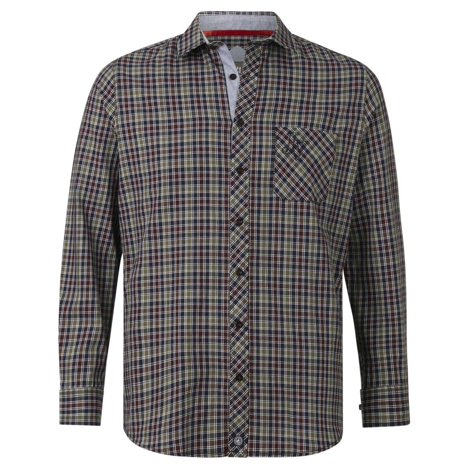 jan vanderstorm Jan Vanderstorm Overhemd Oleksson olijfgroen -