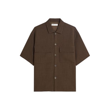 Bershka Bershka Overhemd chocoladebruin