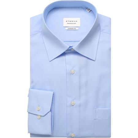 ETERNA Overhemd lichtblauw, Effen